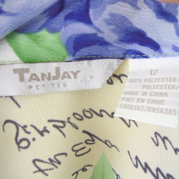 NEW Tanjay Petites Handwritten Button-Up Blouse - Size 12 - Picture 3 of 3